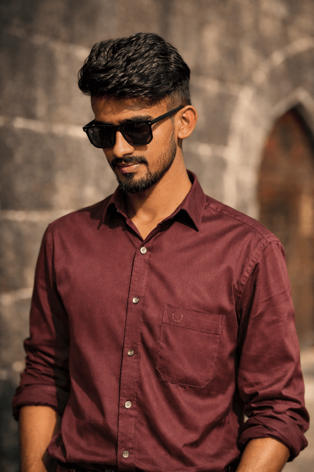 Convert your photo into cinematic sunset portrait