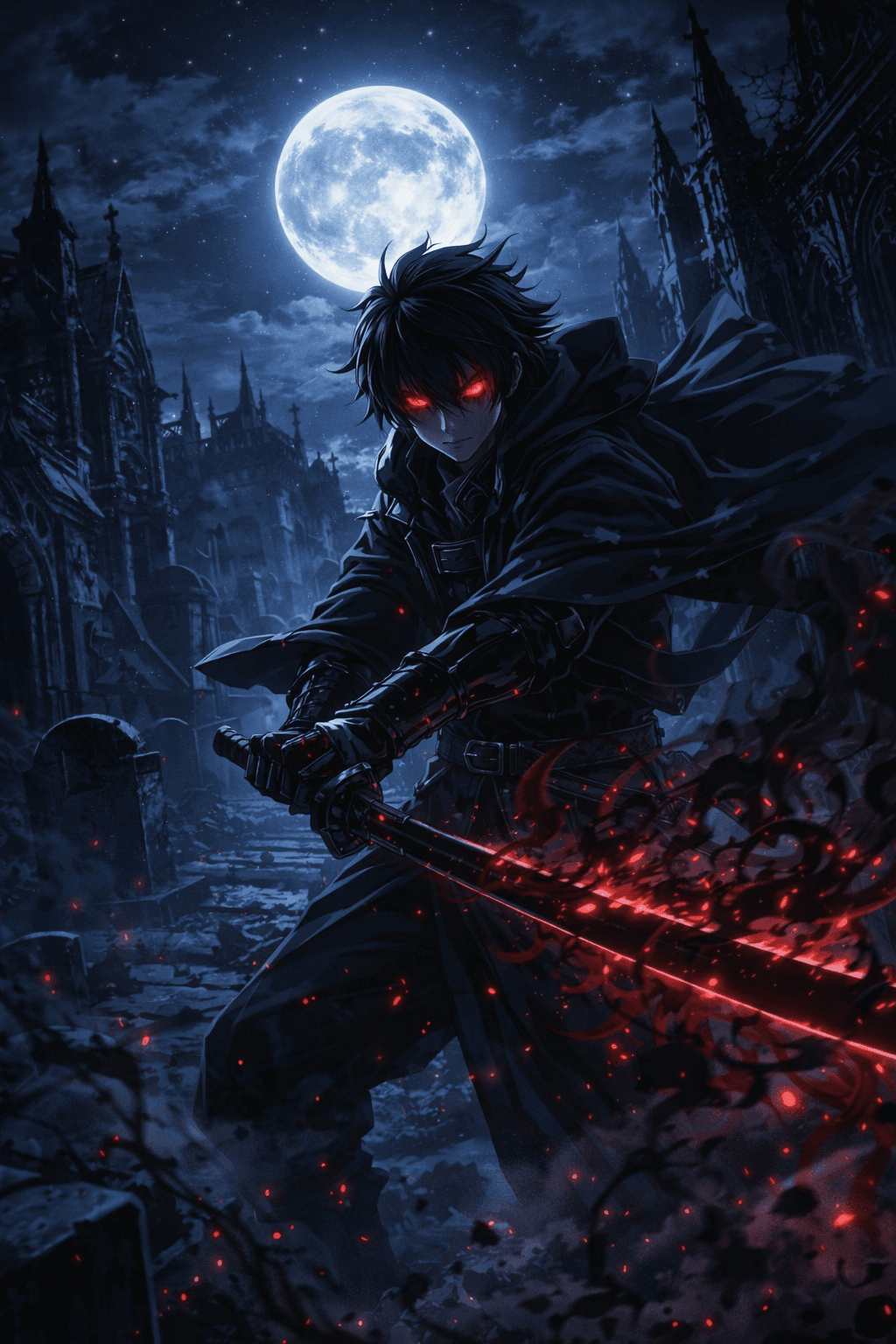 Dark Fantasy Demon Slayer - Epic Stance