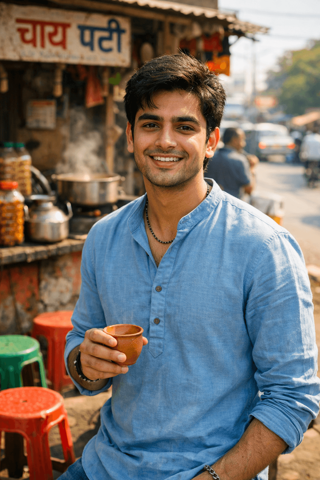 Kurta Dupatta Chai Shop - Desi Street Vibe