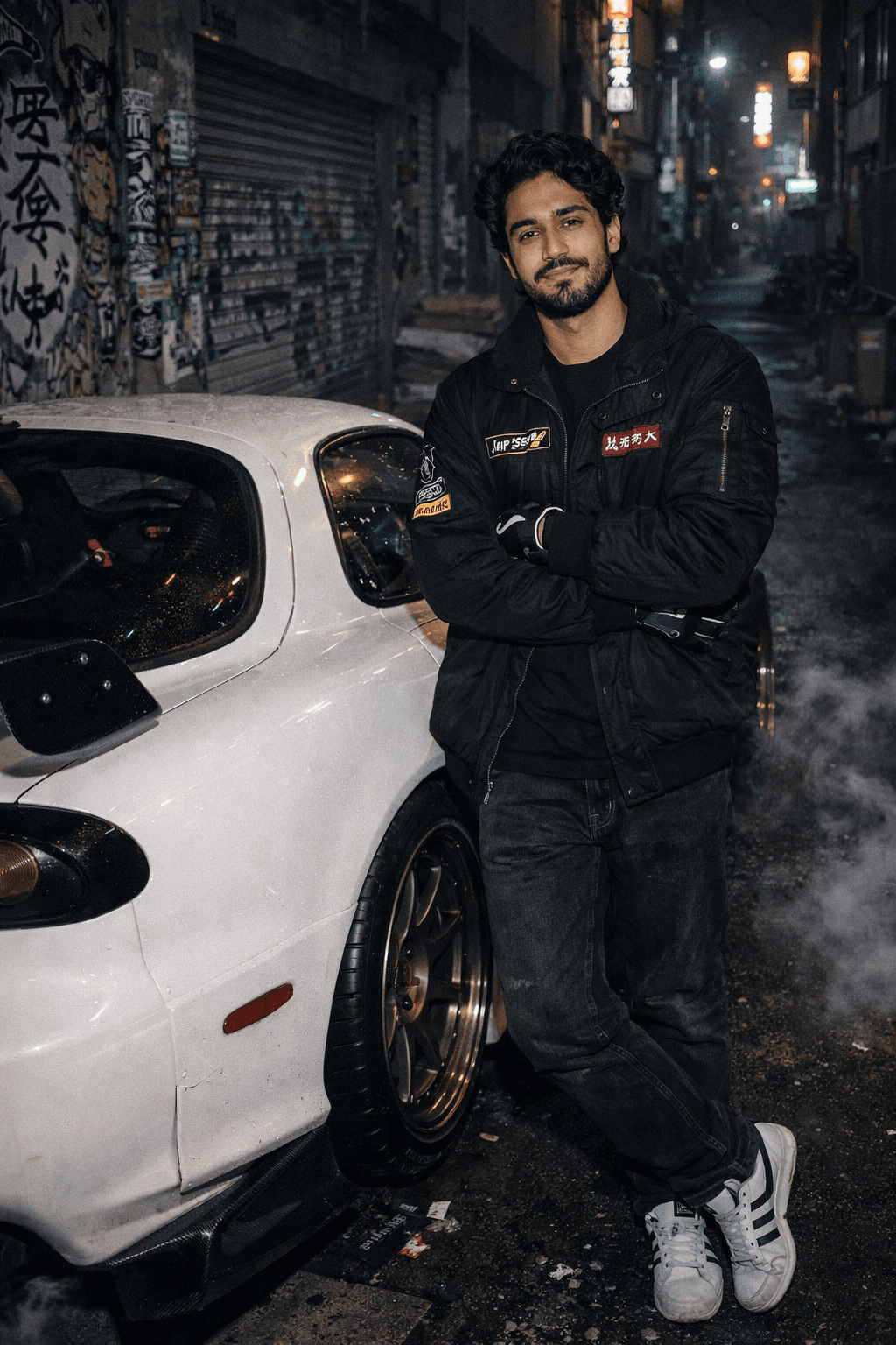 Transform your photo into a Tokyo Drift style graffiti alley