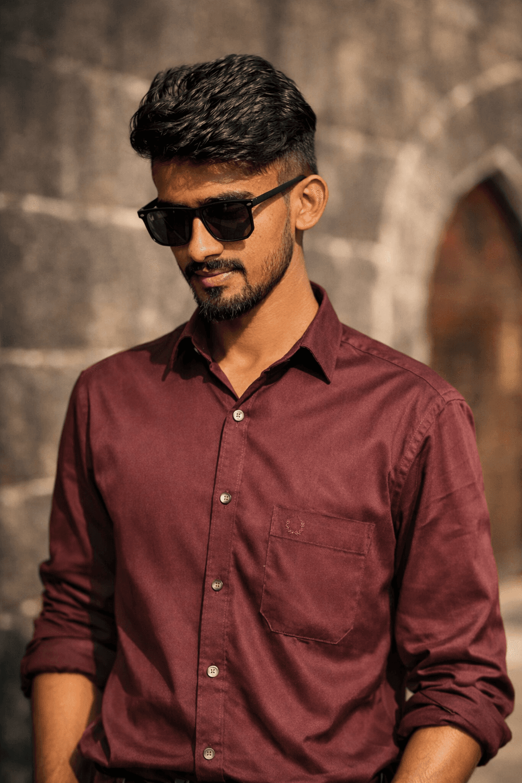 Convert your photo into cinematic sunset portrait